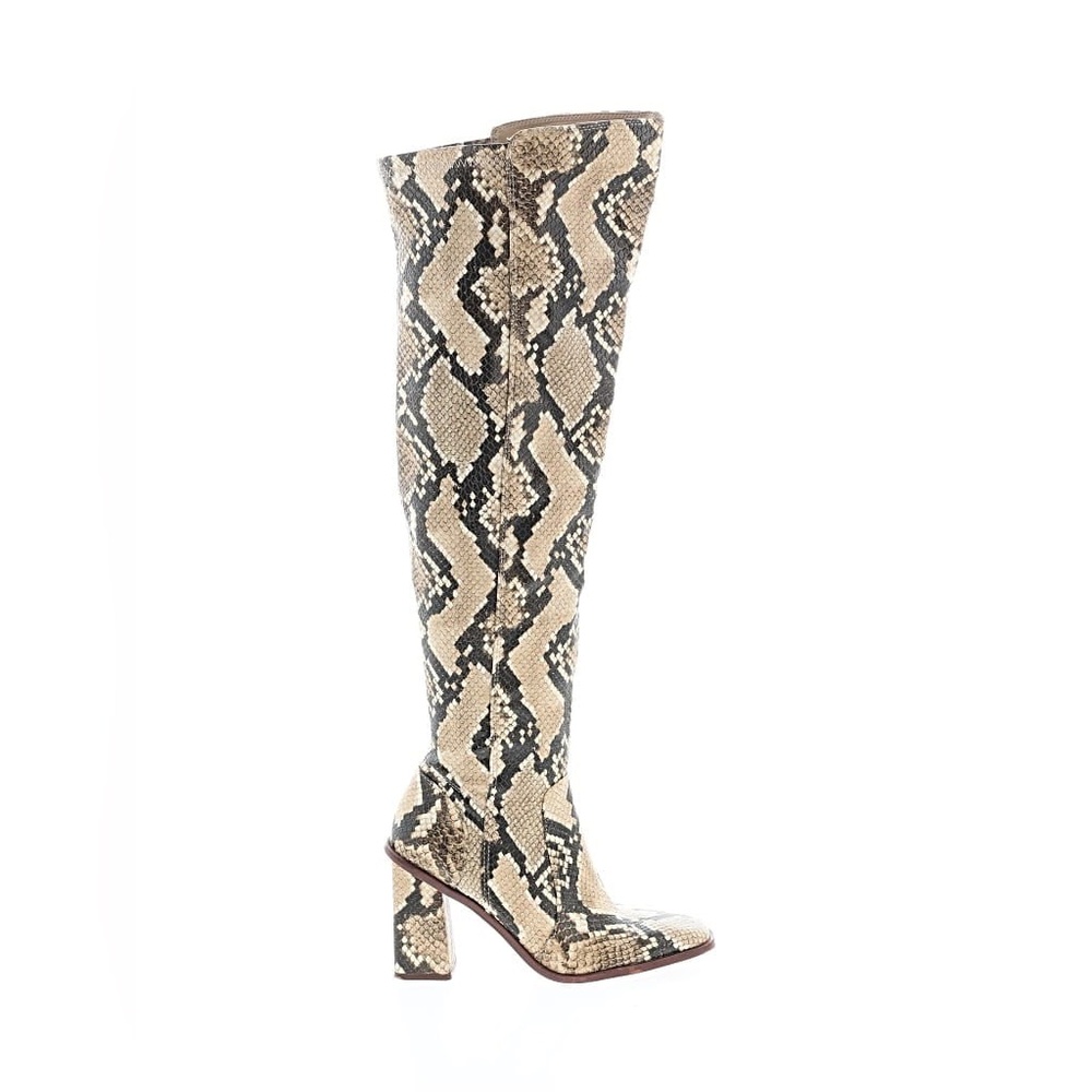 Vince Camuto Gravana Snakeskin Block Heel Boots